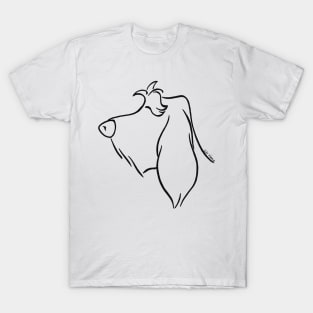 Spinone Italiano silhouette outline T-Shirt